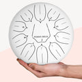 Panda Drum Plus — Tambor de Lengüetas de Acero Blanco 11 Pulgadas